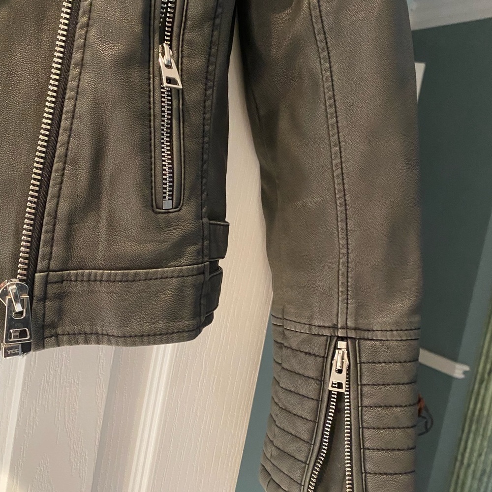 Topshop faux leather jacket - Picture 3 of 4
